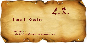 Lessl Kevin névjegykártya